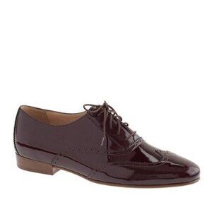 J.Crew Ludlow Tuxedo Oxfords – Maroon Patent Leather – Size 7
